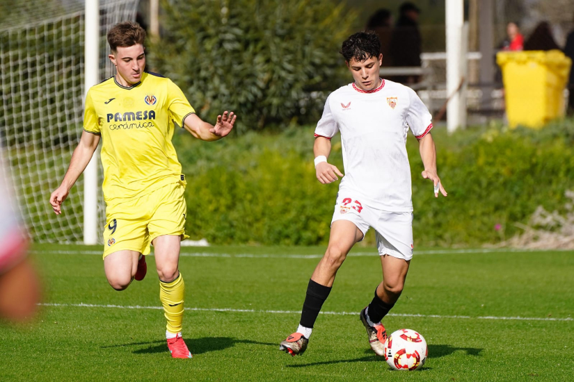 Tomás Méndez, con el Sevilla FC Juvenil A