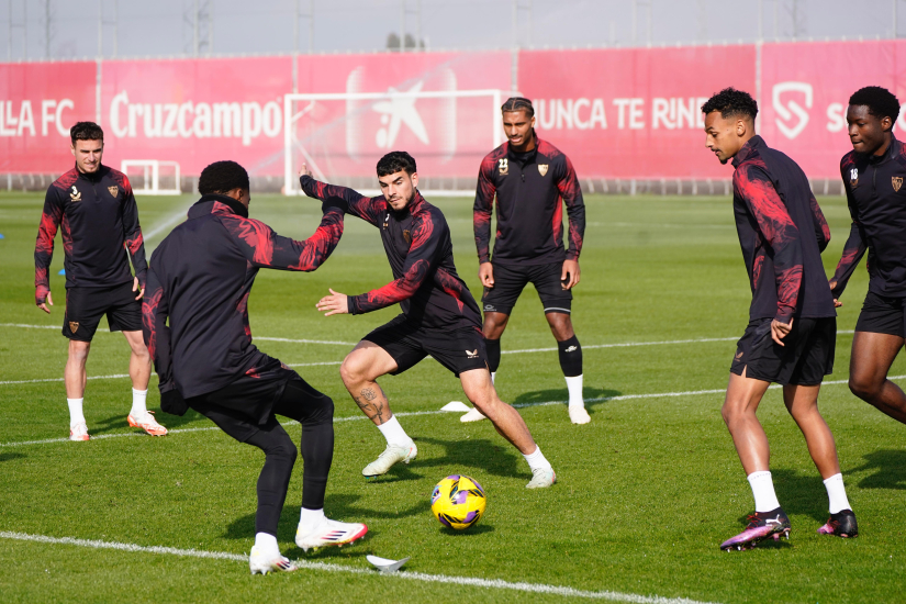 Imagen del entrenamiento del 7 de febrero