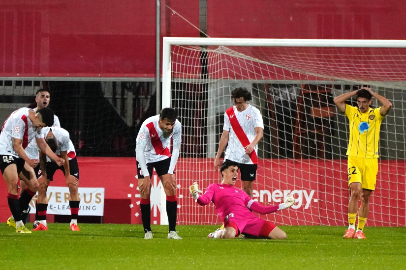 El Sevilla Atlético celebra la victoria ante el Intercity