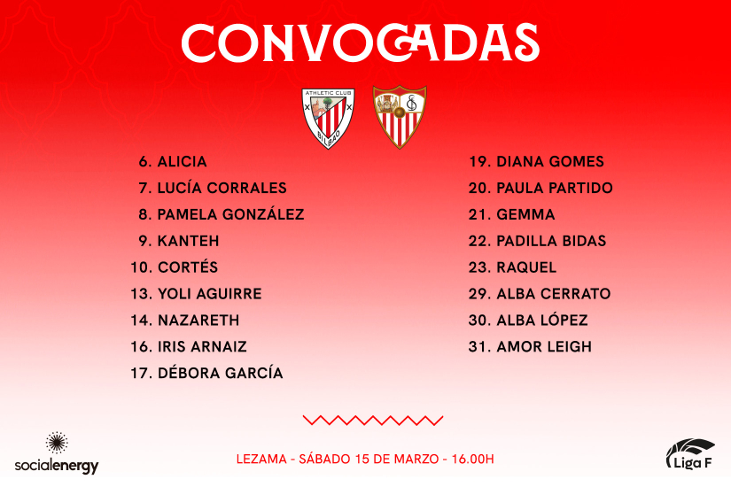 Convocatoria de 17 futbolistas para viajar a Lezama