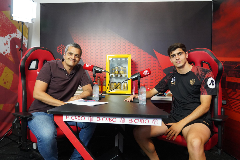 Juanlu, en 'El Cubo', junto a Roberto Arrocha.