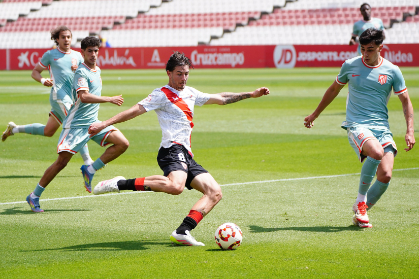Imagen de Collado ante el Atlético de Madrid 'B'
