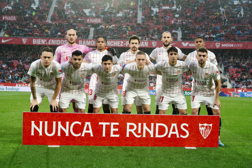 The starting eleven against Real Sociedad