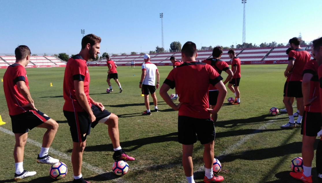 Entrenamiento del Sevilla FC