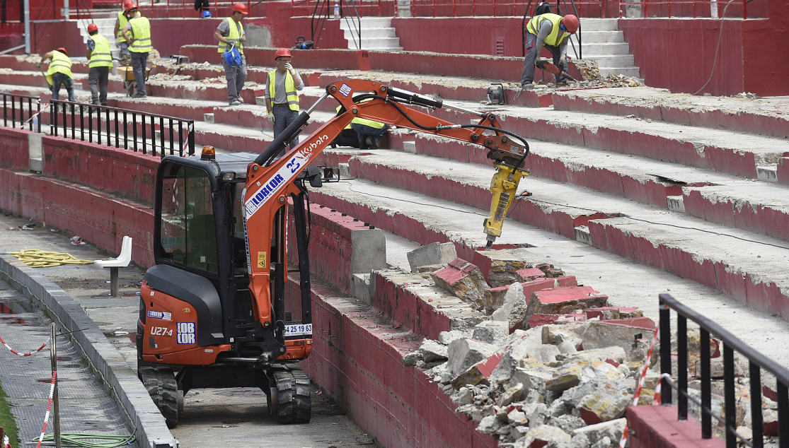 Obras en la Grada de Fondo