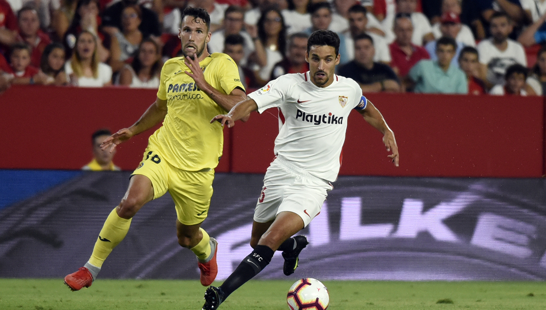 Jesús Navas ante el Villarreal