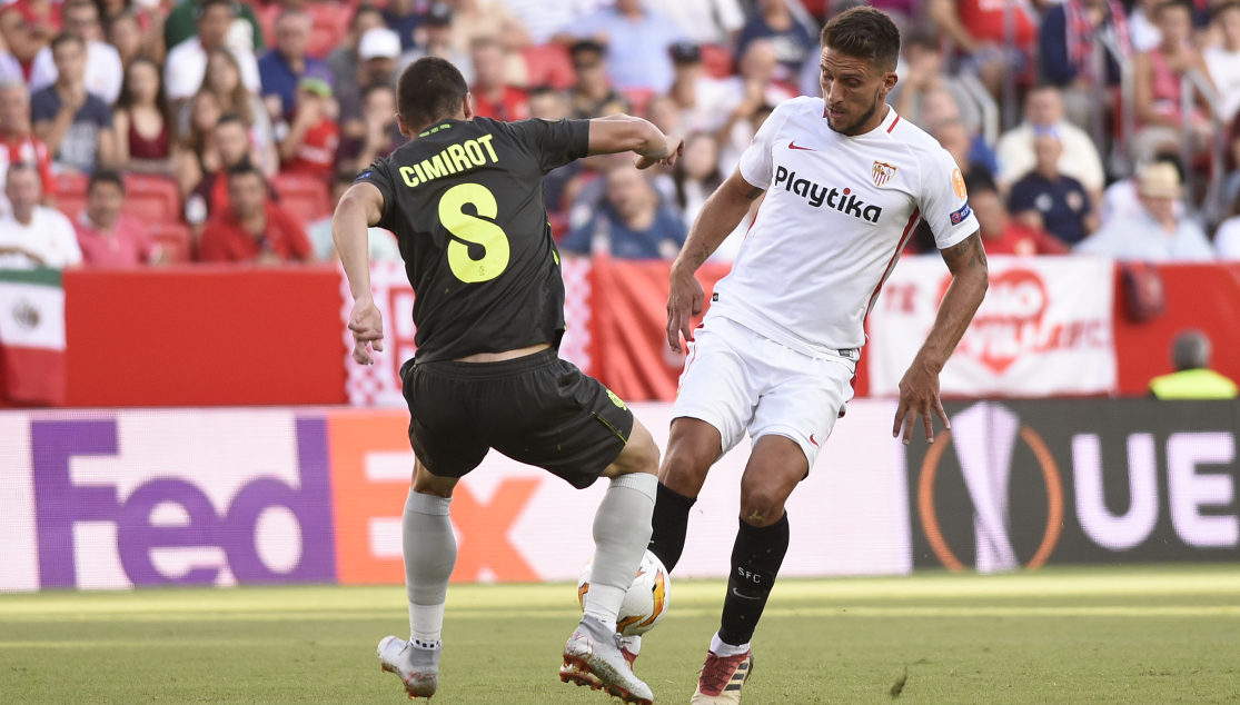 Carriço del Sevilla FC ante el Standard