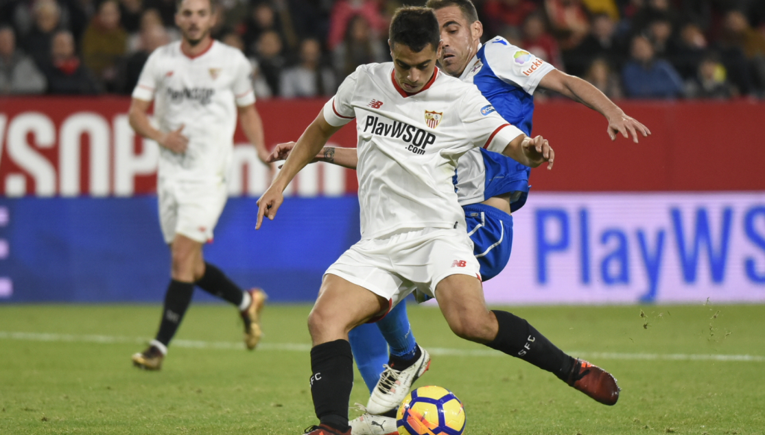 Ben Yedder en el Sevilla-Deportivo de la 17/18