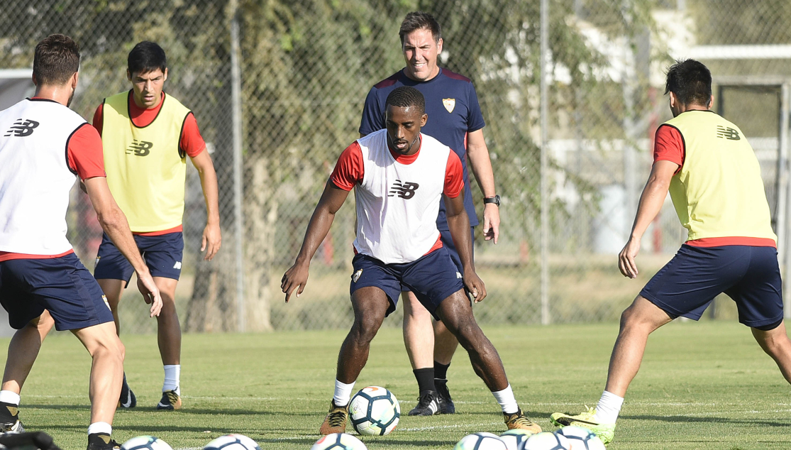 Carole, en un su primer entrenamiento