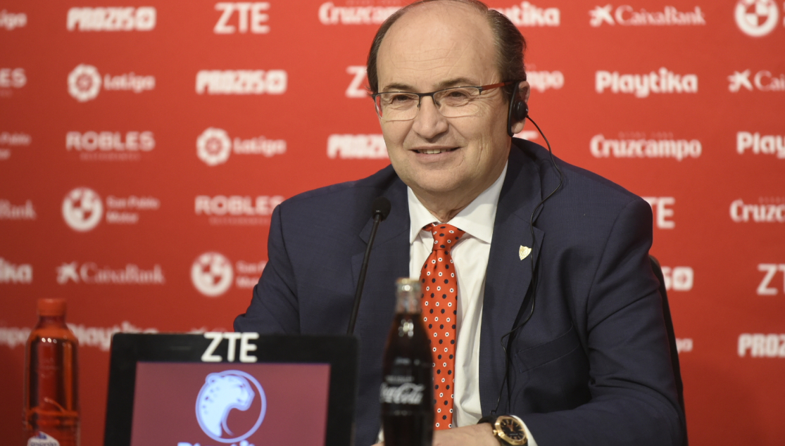 Castro en la campaña de abonados del Sevilla  FC 