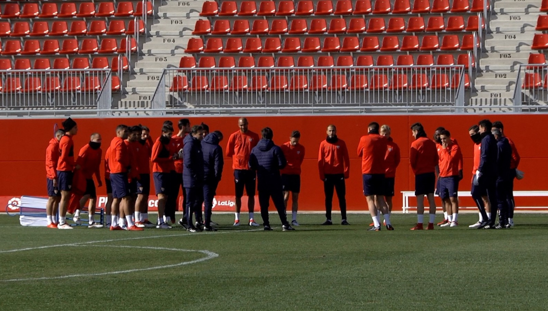 Entrenamiento del Sevilla FC