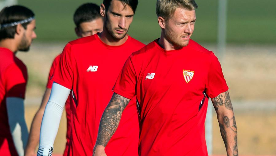 Primer entrenamiento de Kjaer