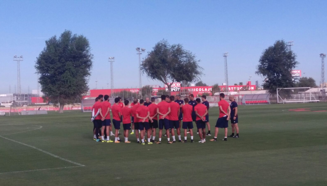 Entrenamiento del Sevilla FC