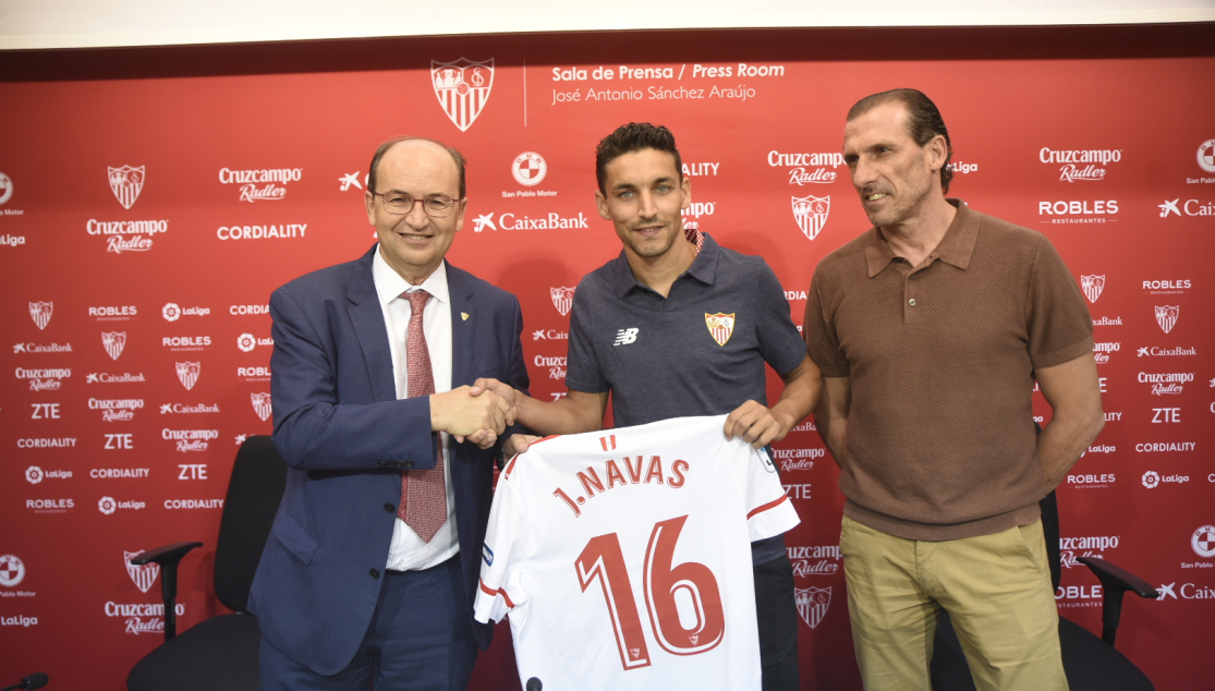 Navas en su presentación oficial