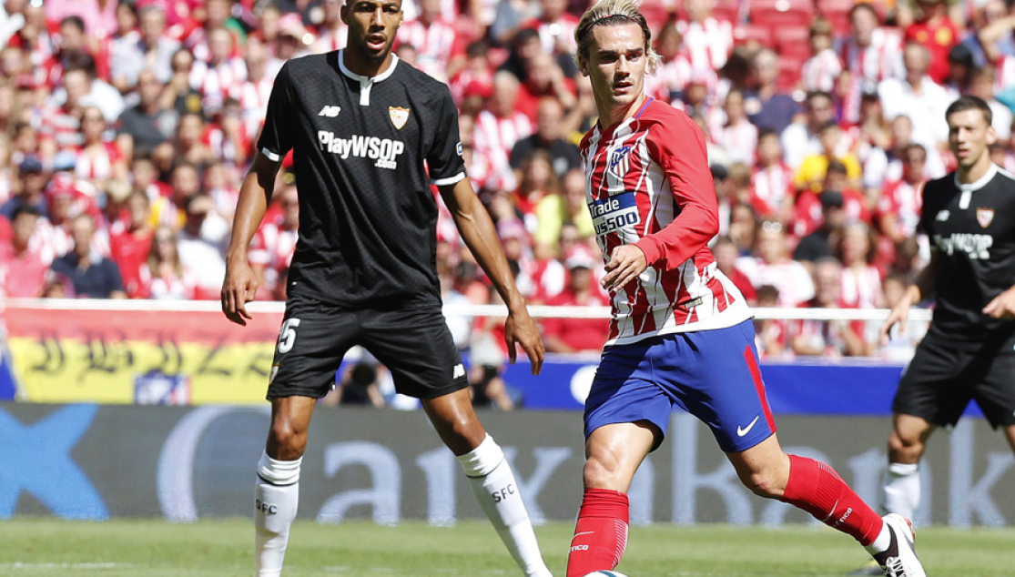 Nzonzi en el Atlético de Madrid-Sevilla FC 