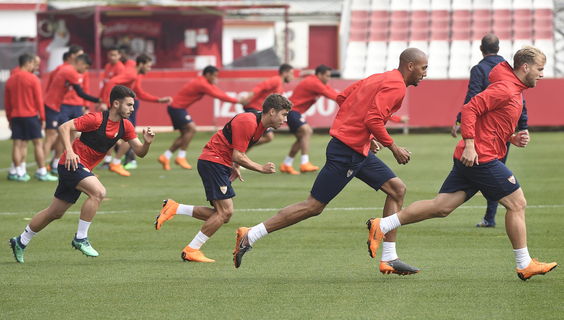 Entrenamiento en la ciudad deportiva