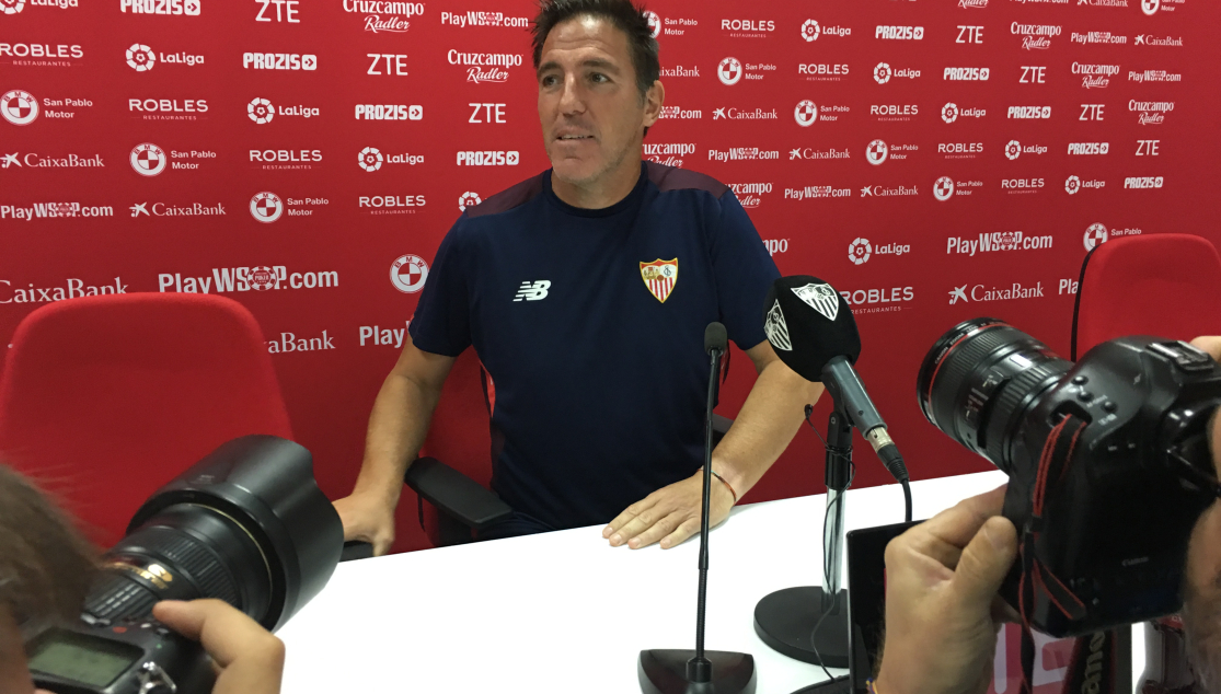 Berizzo en sala de prensa