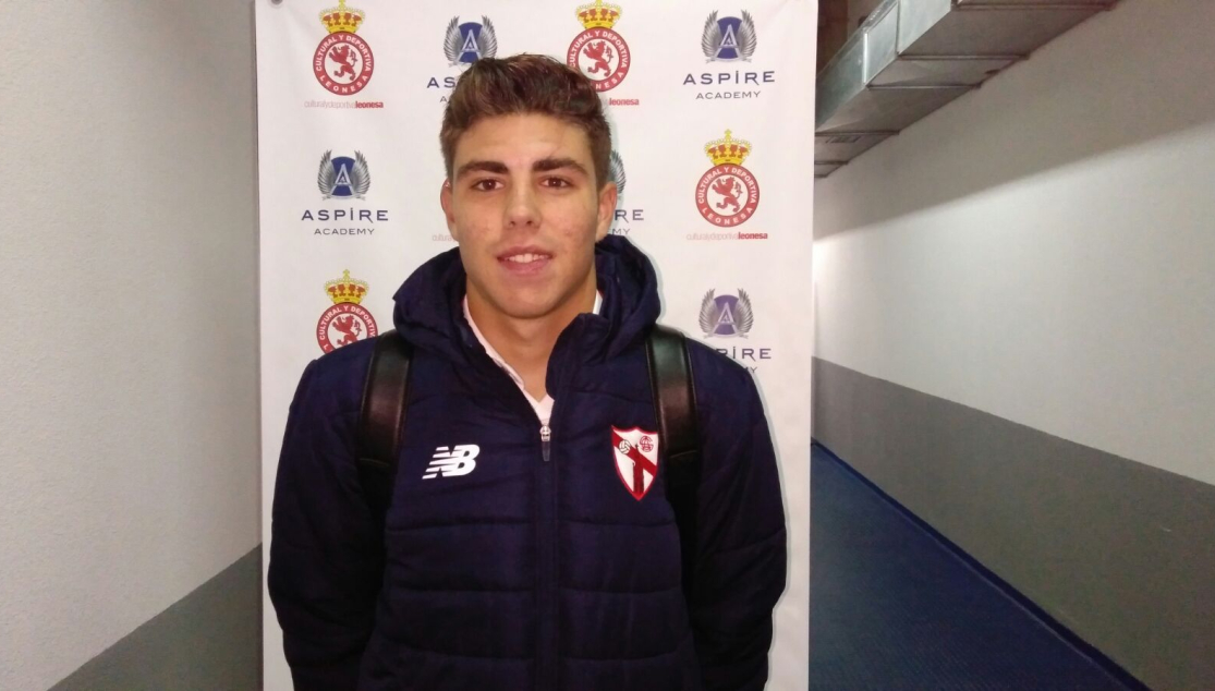 Pozo tras el partido ante la Cultural Leonesa