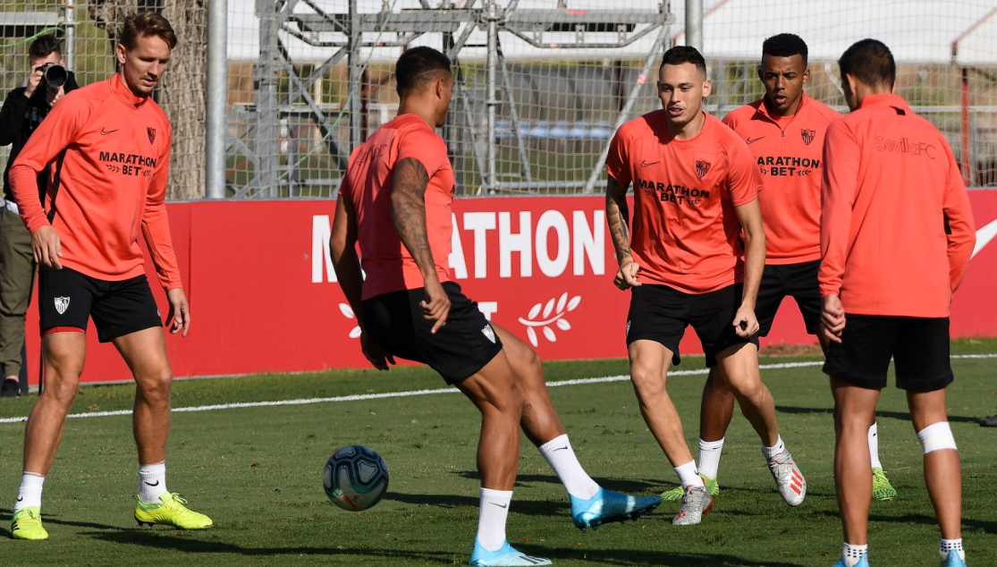 Entrenamiento del Sevilla FC del 15 de octubre