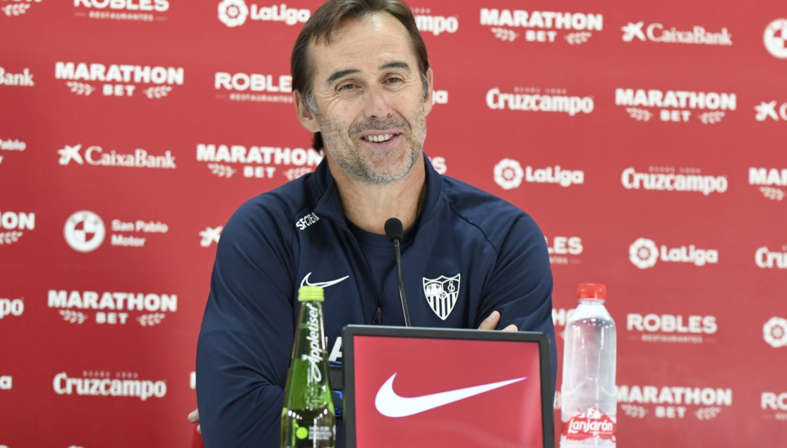 Lopetegui en la rueda de prensa previa al Levante UD