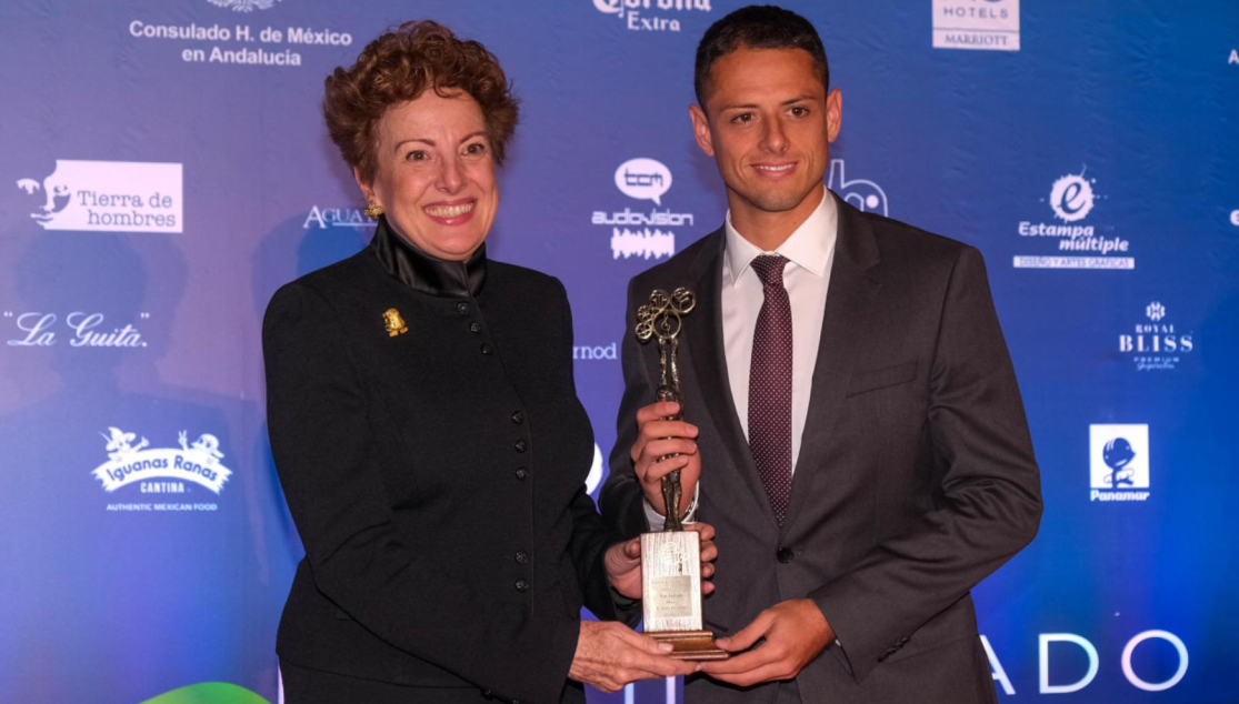 Chicharito en los Premios Solidarios Real Alcázar