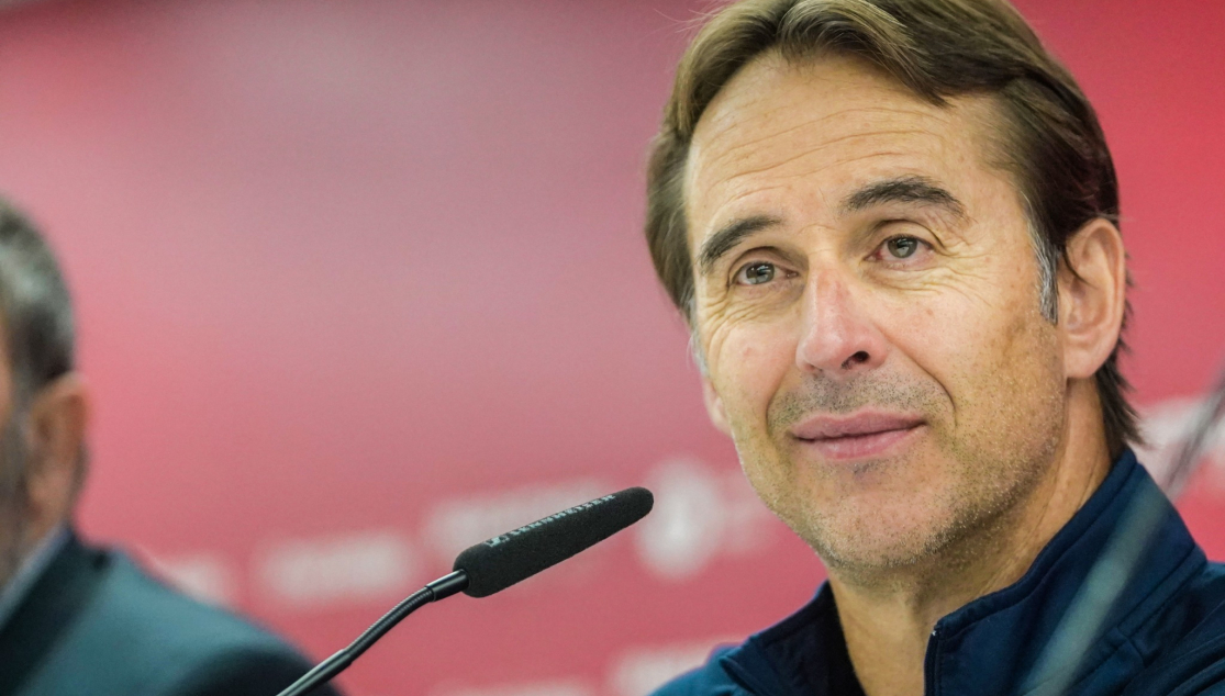 Julen Lopetegui en la rueda de prensa previa al derbi