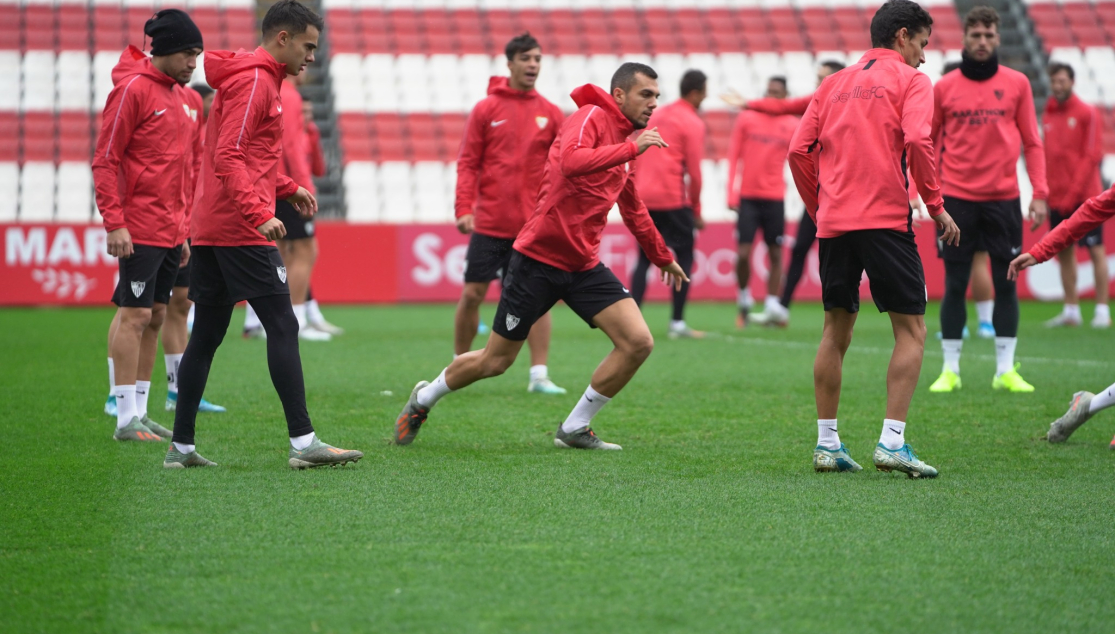 Entrenamiento del Sevilla FC el 22 de noviembre 