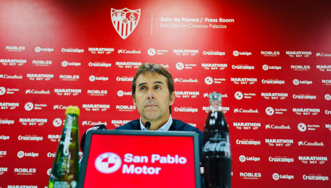 Julen Lopetegui, en la rueda de prensa previa al RCD Mallorca