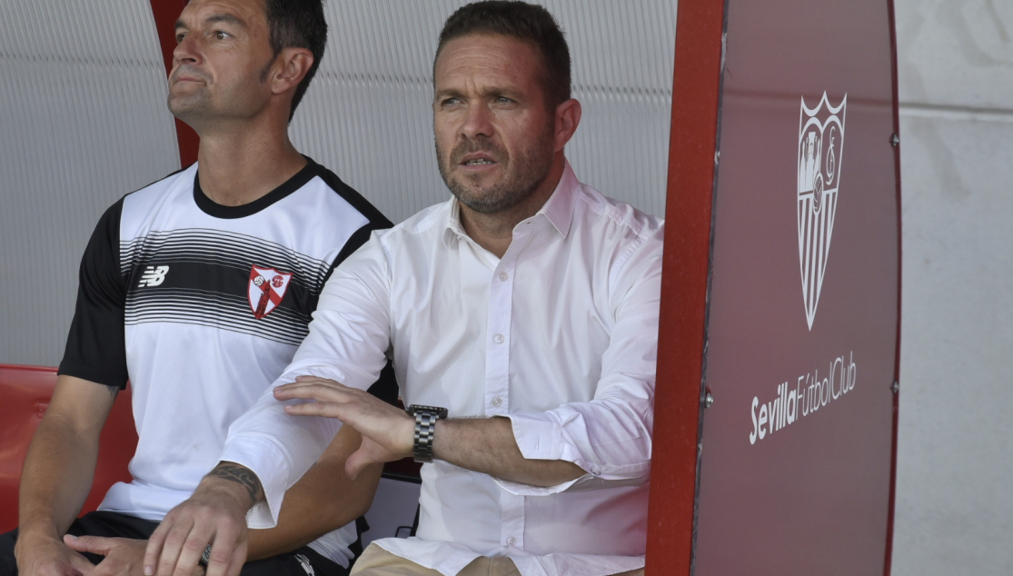 Tevenet en el partido ante la Cultural Leonesa