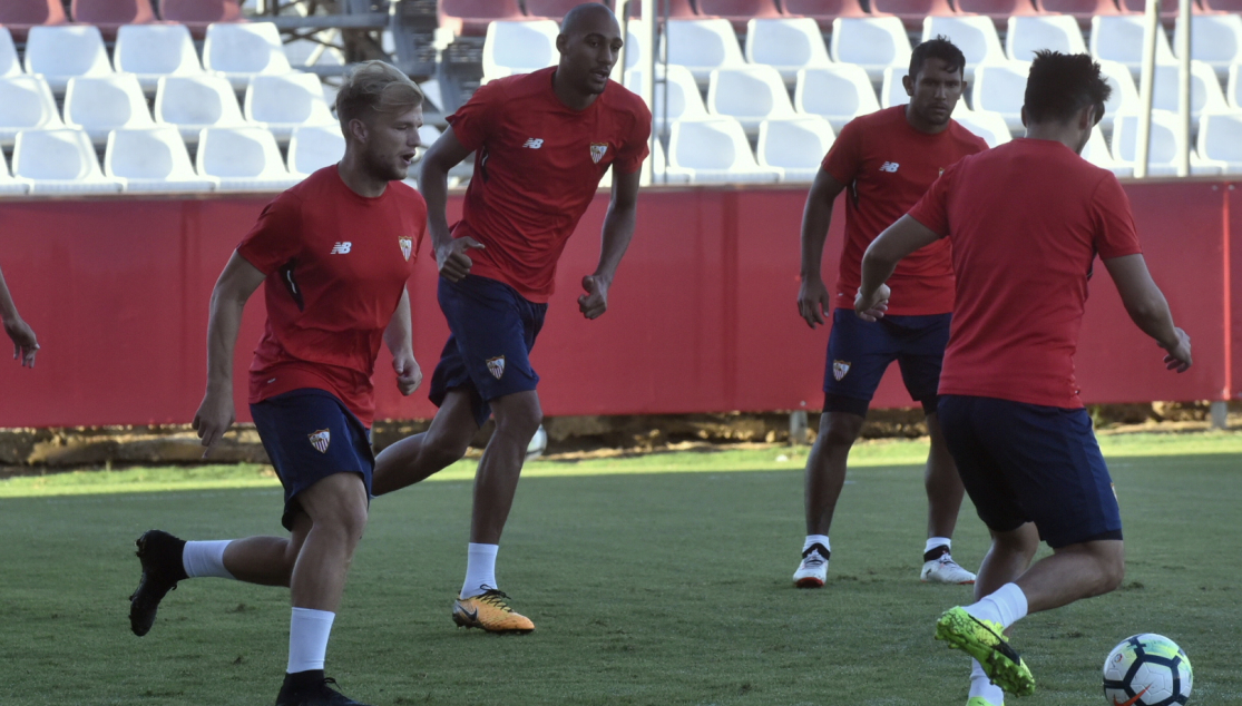 Geis entrena con el Sevilla FC