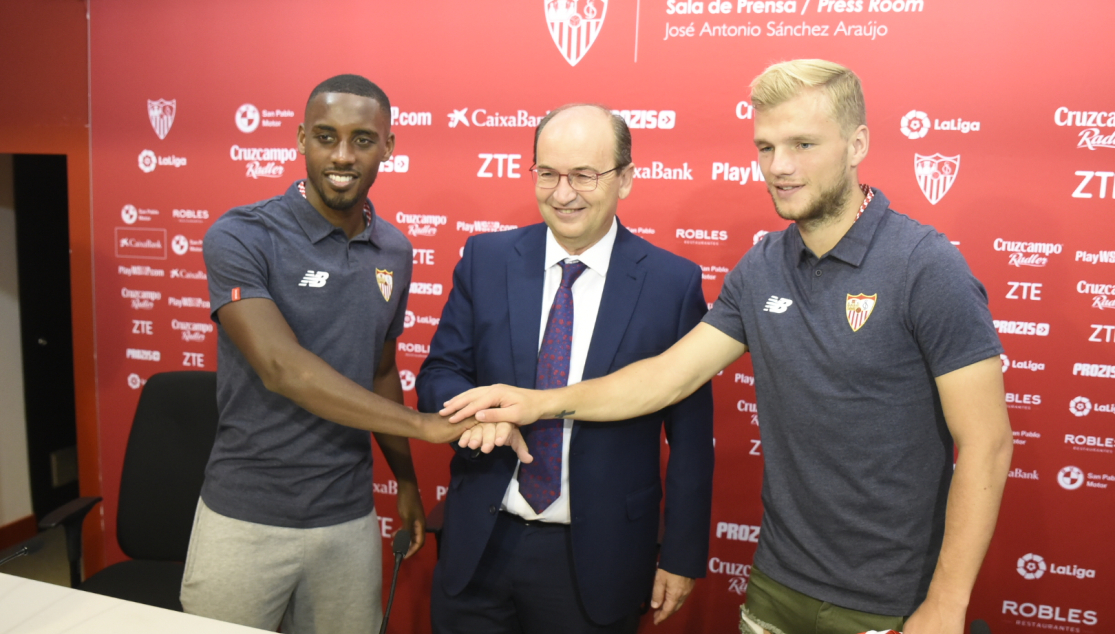 Lionel Carole y Johannes Geis junto a José Castro