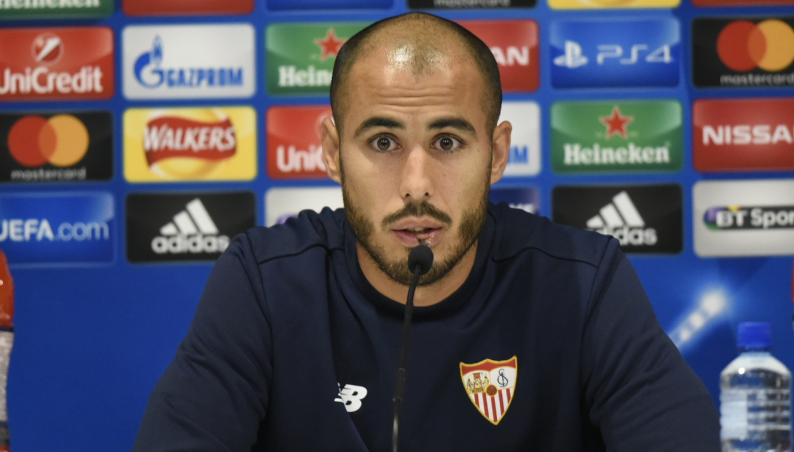 Guido Pizarro en la sala de prensa