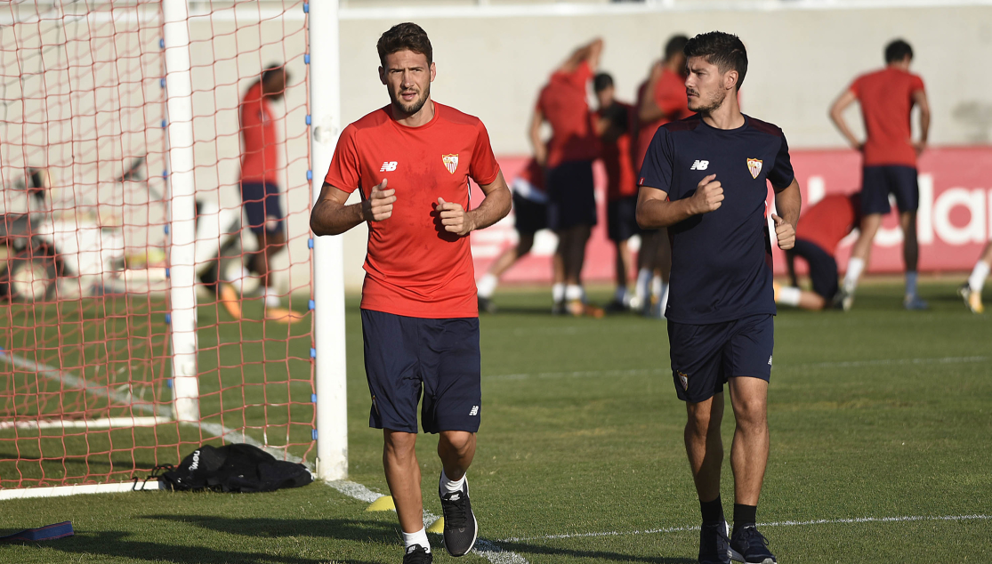 Franco Vázquez en un entrenamiento