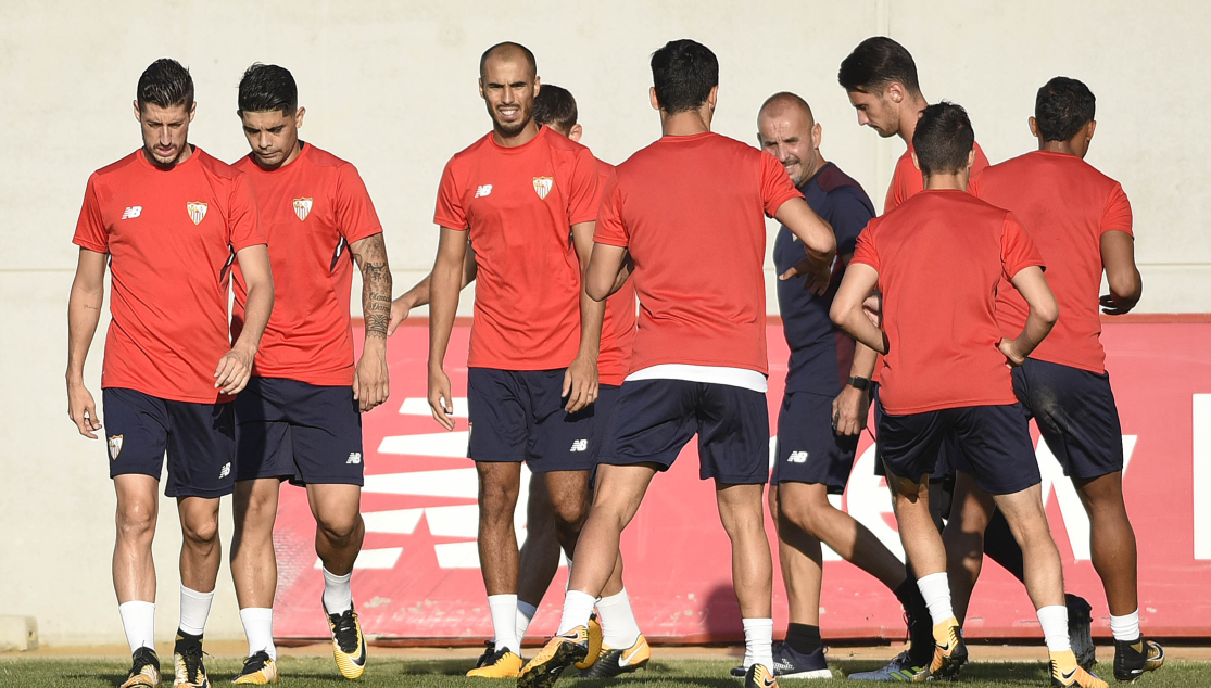 Entrenamiento del Sevilla FC