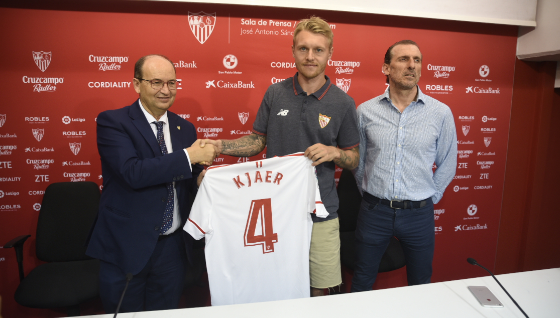 Kjaer ya es nuevo futbolista del Sevilla FC