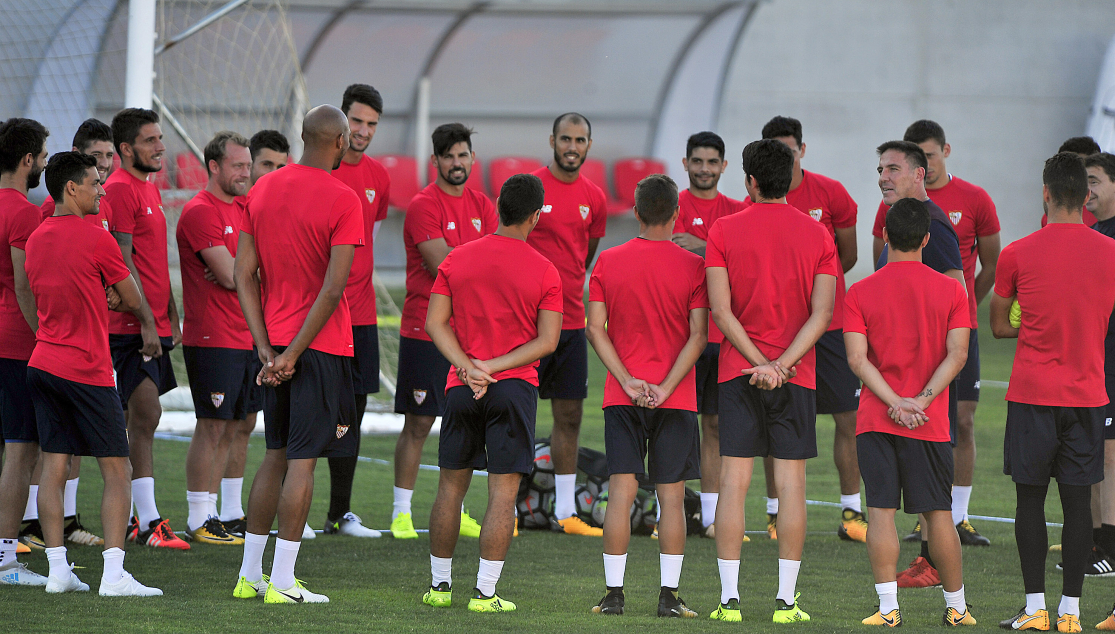 Entrenamiento del Sevilla FC