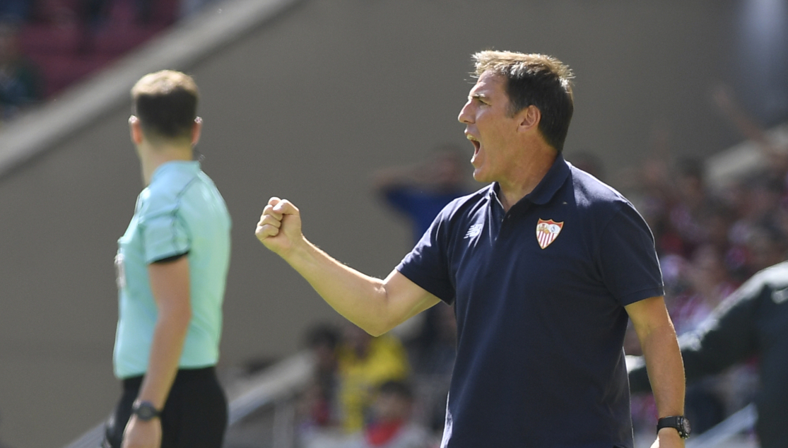 Berizzo en el partido ante el Atlético de Madrid