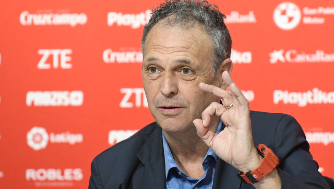 Joaquín Caparrós, en sala de prensa