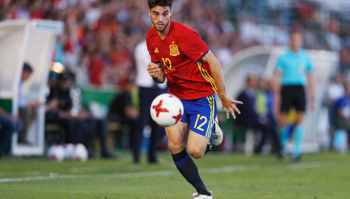 David Carmona del Sevilla Atlético con España