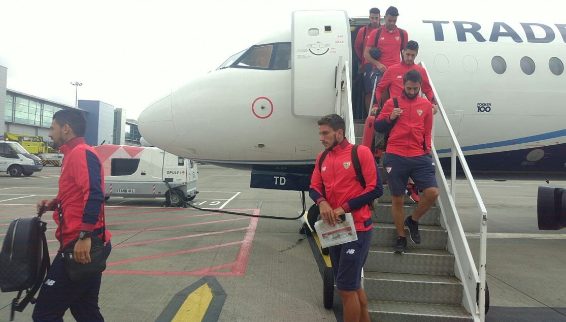 El Sevilla FC aterriza en Londres