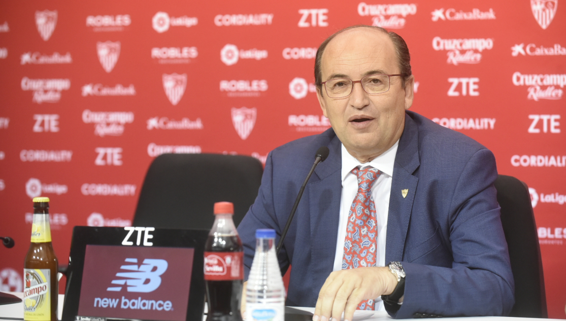 El presidente del Sevilla FC José Castro