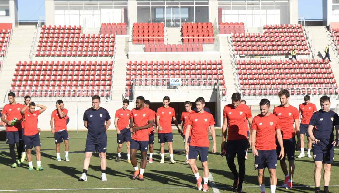 Entrenamiento del Sevilla FC