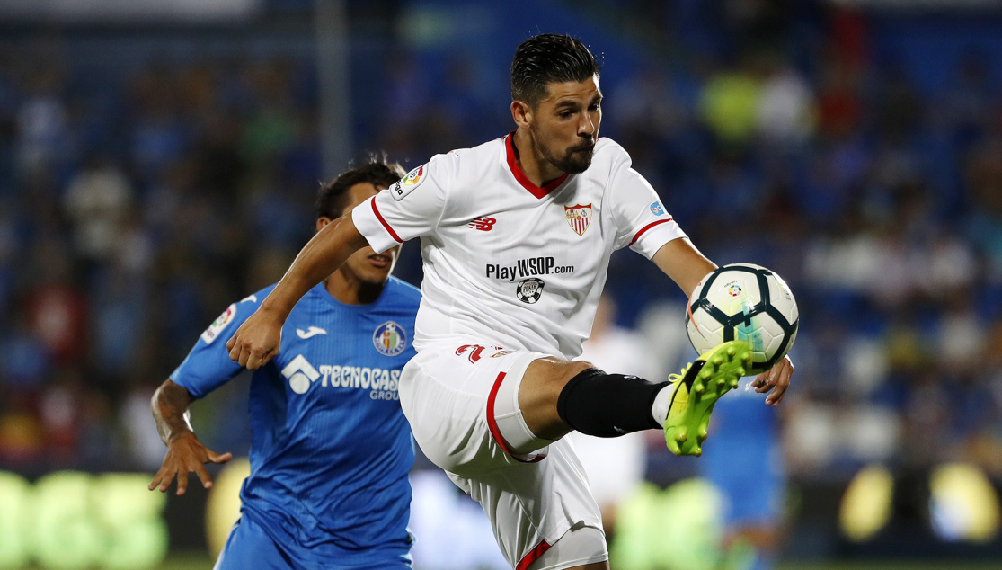 Nolito del Sevilla FC ante el Getafe