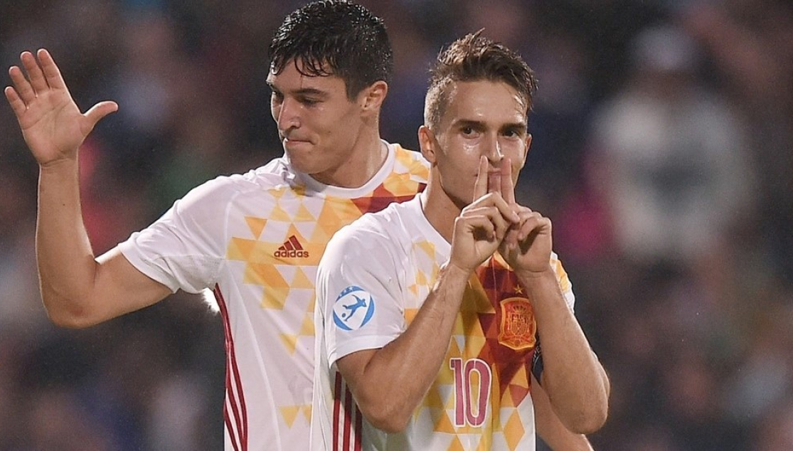 Diego González con la selección española sub-21