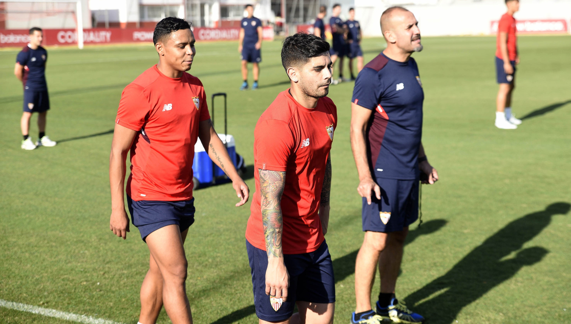 Entrenamiento del Sevilla FC