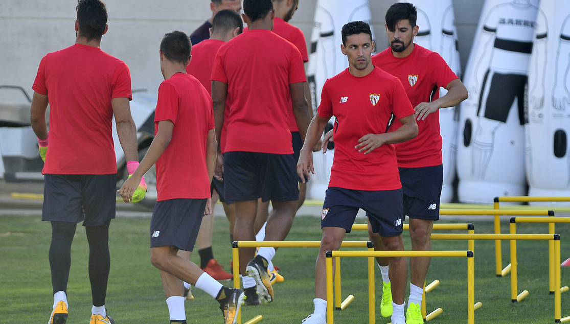 Entrenamiento del Sevilla FC