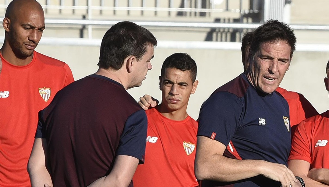 Entrenamiento del Sevilla FC