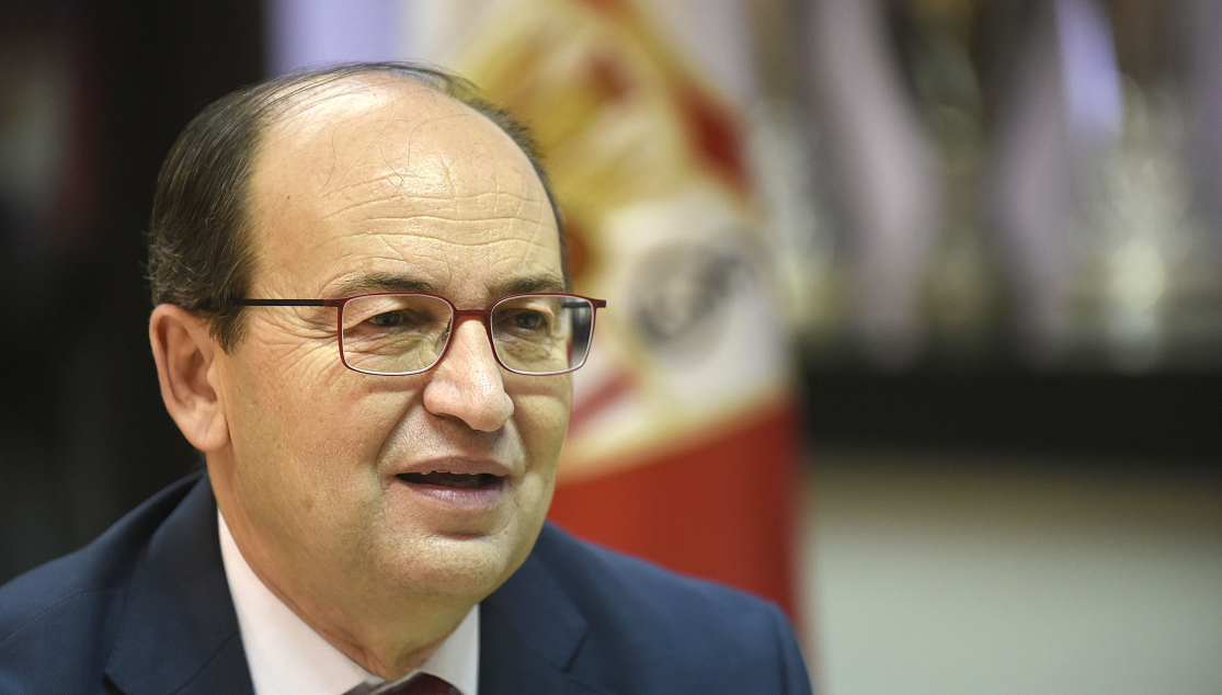 El presidente del Sevilla FC, José Castro