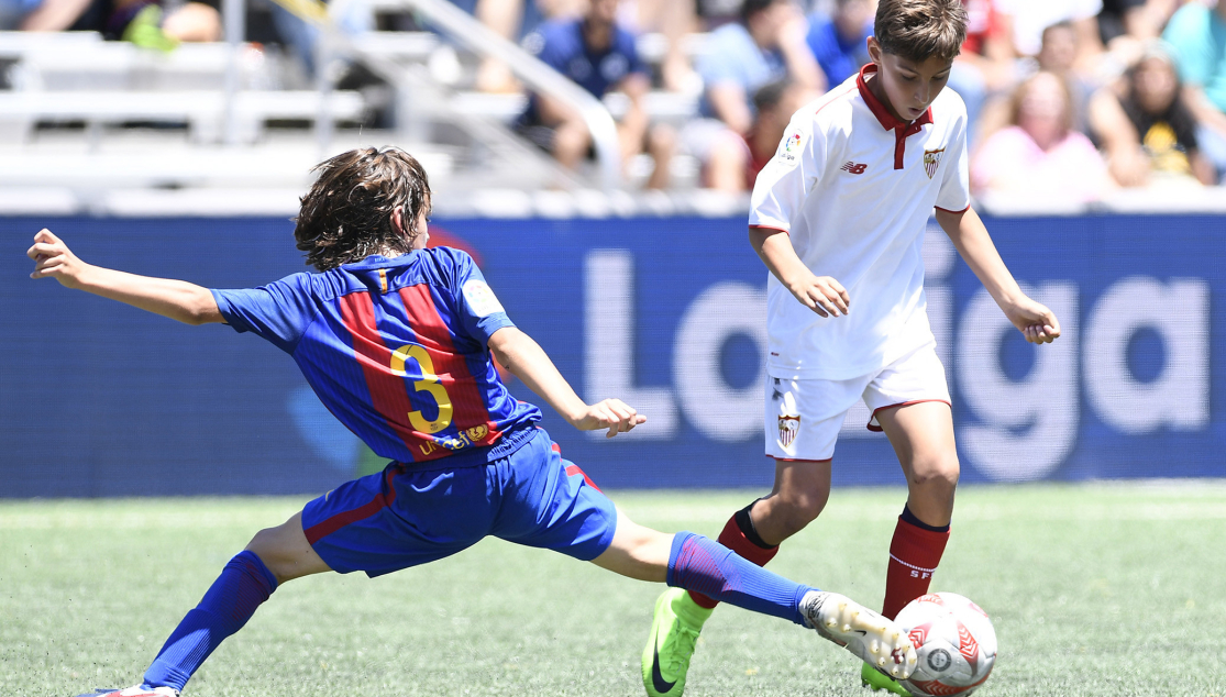 El Sevilla FC ante el FC Barcelona en LaLigaPromises Internacional