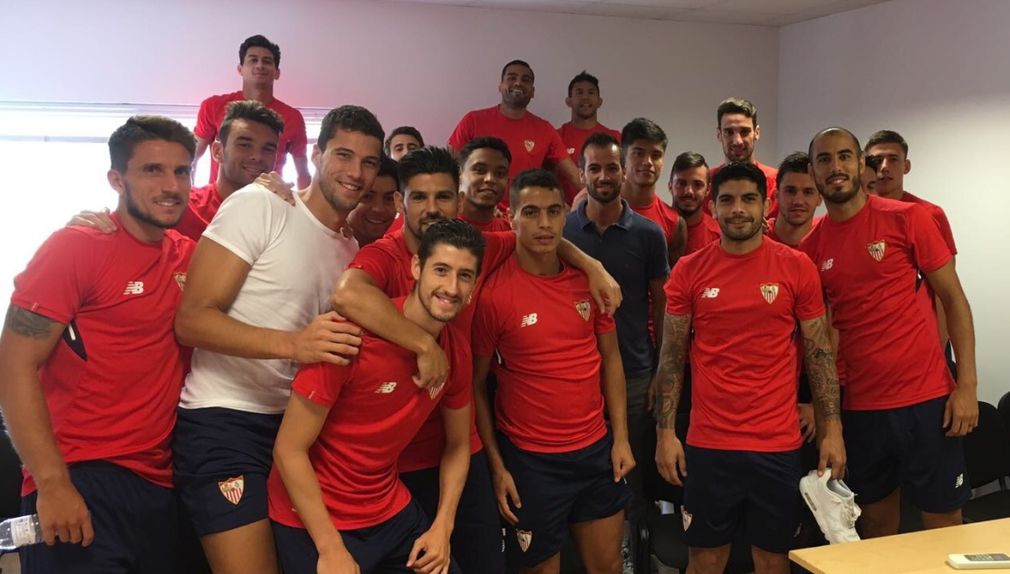 Visita de la LFP a la plan tilla del Sevilla FC